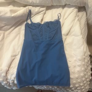 urban outfitters blue lace dress